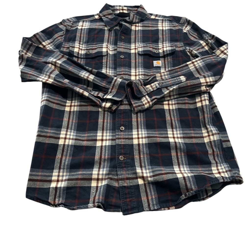 Carhartt Men Multicolor Long Sleeve Plaid Button Down Shirt